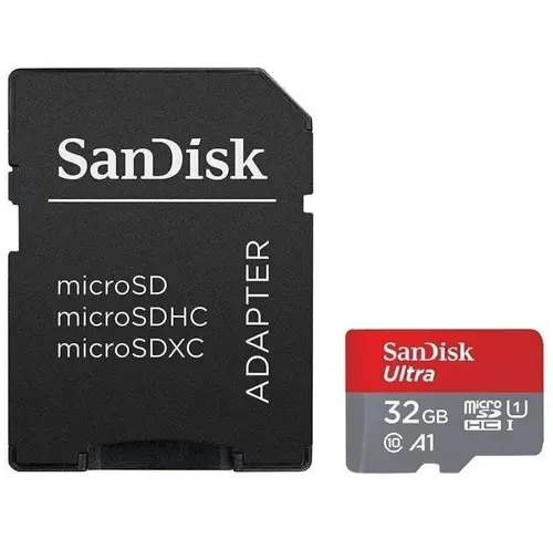SanDisk Ultra microSDHC 32GB + SD Adapter 120MB/s A1 Class 10 UHS-I - Imaging Packaging