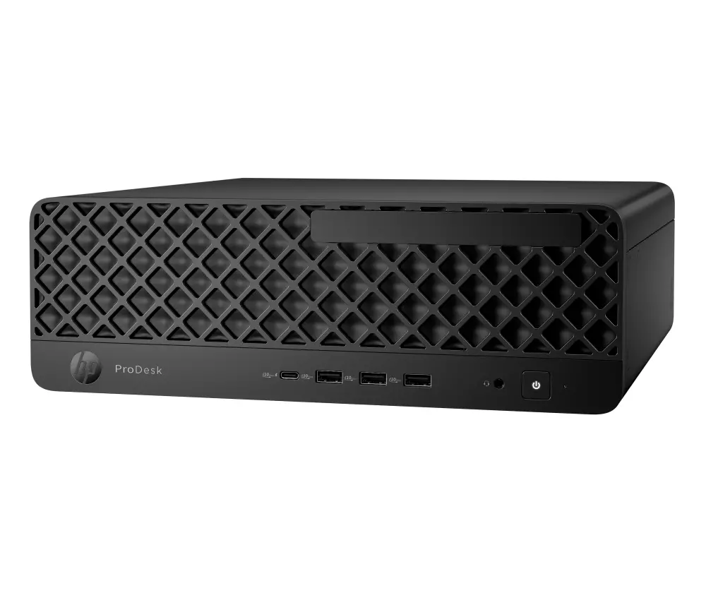 Настолен компютър, HP ProDesk 4 SFF G1i AI, Ultra 5 225(up to 4.9Ghz/20MB/10C), 16GB 5600Mhz 1DIMM, 512GB PCIe SSD, HP 125 Keyboard & HP 125 Mouse, WiFi 6 + BT 5.4, Win 11 Pro, 3Y NBD On Site - image 1