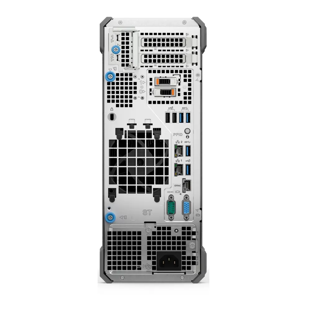 Сървър, Dell PowerEdge T160, Xeon 6315P, 3x 3.5" Chassis and 2x2.5" Cabled, Intel Xeon 6 Performance 6315P 2.8G, 4C/4T, 16GB UDIMM 5600MT/s ECC, 2TB 7.2K RPM SATA Hard Drive, Single 300W Cabled PSU, No Controller Software RAID S160, iDRAC9 Ent.16G, 3Y Basic NBD - image 1