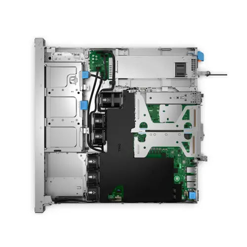 Сървър, Dell PowerEdge R260, 2x 3.5" SATA Chassis, ,Xeon 6315P (4C/4T, 2.8Ghz), 2TB SATA Cable, 16GB UDIMM 5600, 700W Single Hot Plug, Static Rails, Riser 1, Bezel, Broadcom 5720 Dual Port 1Gb, No PERC Controller, iDRAC9 Ent, Basic NBD 3Y - image 1