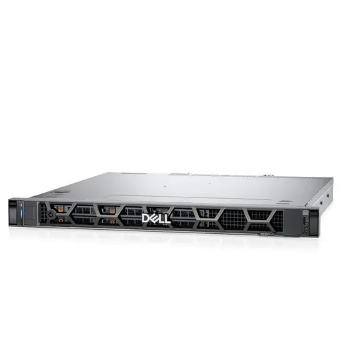 Сървър, Dell PowerEdge R260, 6x 2.5" Hot Plug Chassis (SAS/SATA), Xeon 6325P (4C/8T, 3.5Ghz), 480GB SATA RI, 16GB UDIMM 5600, 700W Single Hot Plug, Static Rails, Riser 1, Bezel, Broadcom 5720 Dual Port 1Gb, PERC H355, iDRAC9 Ent, Basic NBD 3Y