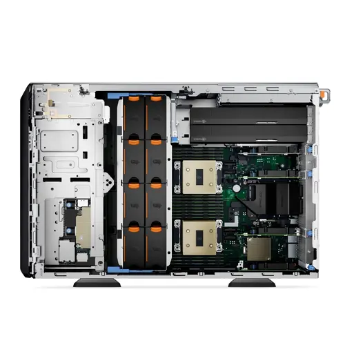 Сървър, Dell PowerEdge T560, Chassis 8 x3.5" Hot Plug (SAS/SATA), Xeon Silver 4410Y (12C/24T,30M Cache), 16GB RDIMM 5600, 1x480GB SSD SATA RI, Parallax Security Bezel, Broadcom 5720, PERC H755, iDRAC9 Ent 16G, No Riser, 2x700W Hot Plug, Basic NBD 3Y - image 2