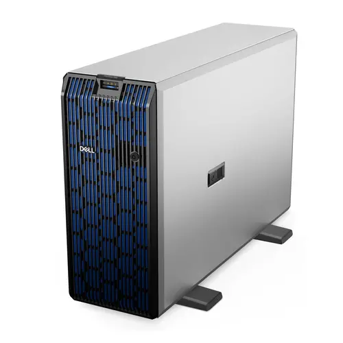 Сървър, Dell PowerEdge T560, Chassis 8 x3.5" Hot Plug (SAS/SATA), Xeon Silver 4410Y (12C/24T,30M Cache), 16GB RDIMM 5600, 1x480GB SSD SATA RI, Parallax Security Bezel, Broadcom 5720, PERC H755, iDRAC9 Ent 16G, No Riser, 2x700W Hot Plug, Basic NBD 3Y