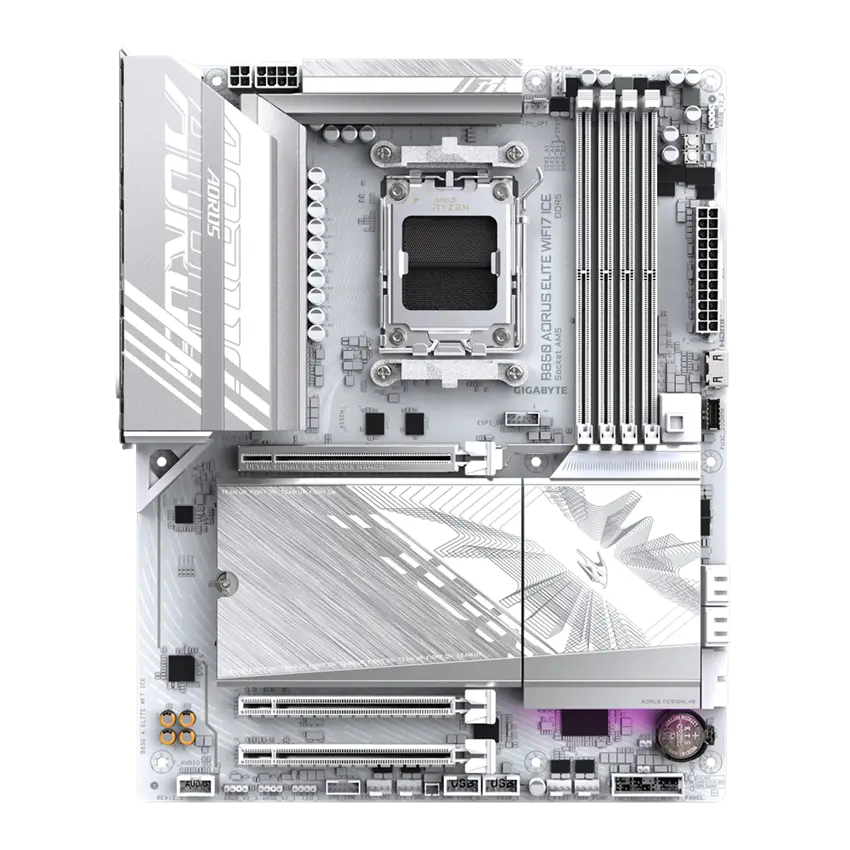 Дънна платка, GIGABYTE GB B850 AOR ELITE WF7 ICE /AM5 - image 1