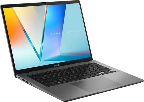 Лаптоп, Asus Vivobook S M3407KA-SF030,AMD Ryzen 5 AI,14.0 OLED WUXGA(WU) 1920X1200 16:10 Bend+300nits Glare DCI-P3:95% Glare 60 Hz,16GB DDR5 (on BD),1TB SSD,Backlit Chiclet Keyboard with Num-key, No OS, Matt Grey, AI PC +Backpack - image 2