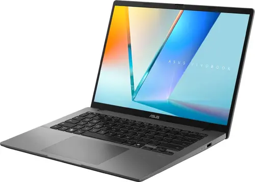 Лаптоп, Asus Vivobook S M3407KA-SF030,AMD Ryzen 5 AI,14.0 OLED WUXGA(WU) 1920X1200 16:10 Bend+300nits Glare DCI-P3:95% Glare 60 Hz,16GB DDR5 (on BD),1TB SSD,Backlit Chiclet Keyboard with Num-key, No OS, Matt Grey, AI PC +Backpack - image 3