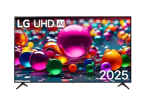 Телевизор, LG 75UA75006LA, 75" 4K UltraHD TV 4K (3840x2160), DVB-T2/C/S2, webOS 25 Smart, ThinQ AI, ?7 AI, WiFi, HDR10 pro, HLG, ALLM/HGiG, 4K Upscaling, AI Sound pro, Multiple View, HDMI eARC, LAN, USB, Bluetooth, Google Cast, 2 Pole Stand, Black