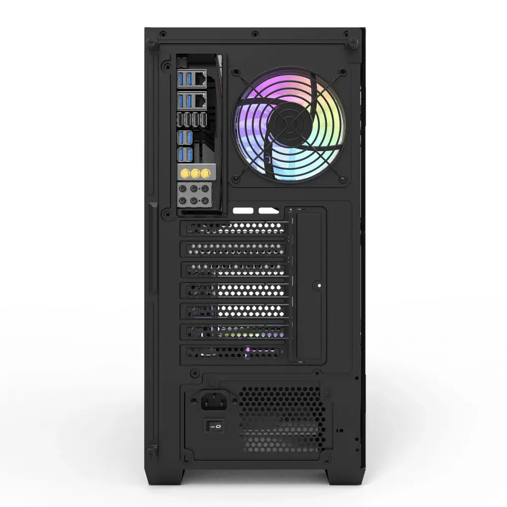 Darkflash κουτί Case ATX - DS900 Μαύρο - περιλαμβάνονται 7 x 120 mm A-RGB ανεμιστήρες, USB-C - image 4