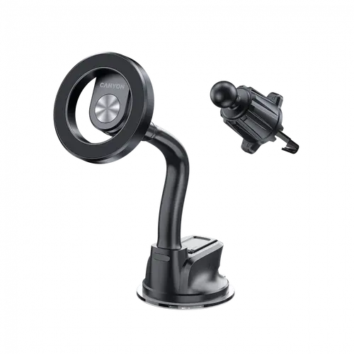 CANYON Magnetic car holder OnGrip 12 suction + air vent Black