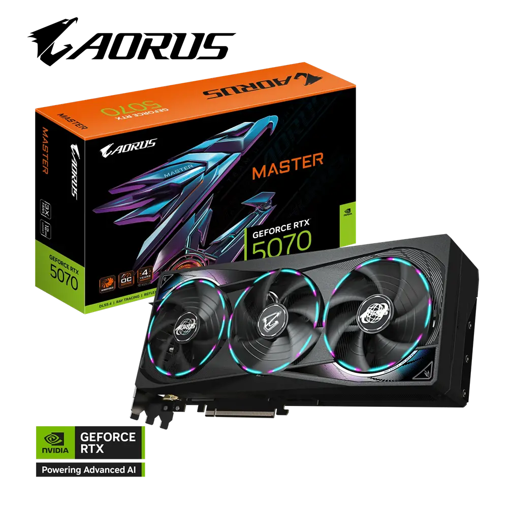 Видео карта, GIGABYTE GB RTX5070 AORUS MASTER 12G - image 5