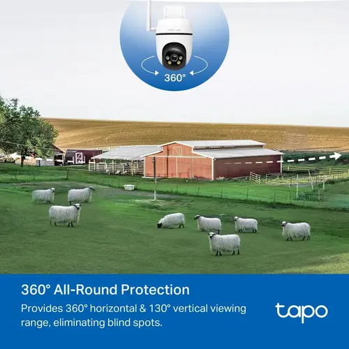 Външна охранителна 4G LTE камера TP-Link Tapo C501 - 1080P Pan/Tilt - image 3