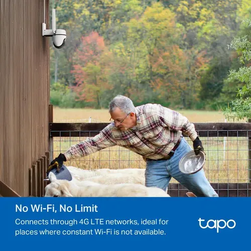 Външна охранителна 4G LTE камера TP-Link Tapo C501 - 1080P Pan/Tilt - image 4