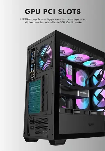Darkflash кутия Case ATX - DS900 Mesh Black - 4 x 120 mm A-RGB fans included - image 11