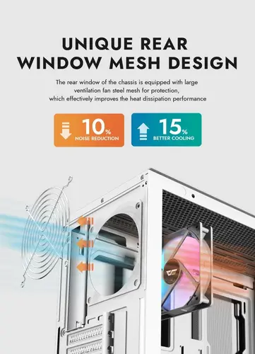 Darkflash κουτί Case ATX - DS900 Mesh Black - 4 x 120 mm A-RGB ανεμιστήρες συμπεριλαμβάνονται - 16