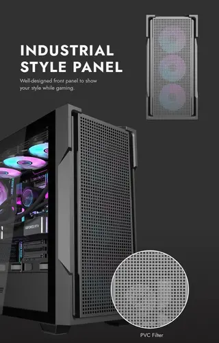 Darkflash κουτί Case ATX - DS900 Mesh Black - 4 x 120 mm A-RGB ανεμιστήρες συμπεριλαμβάνονται - 10