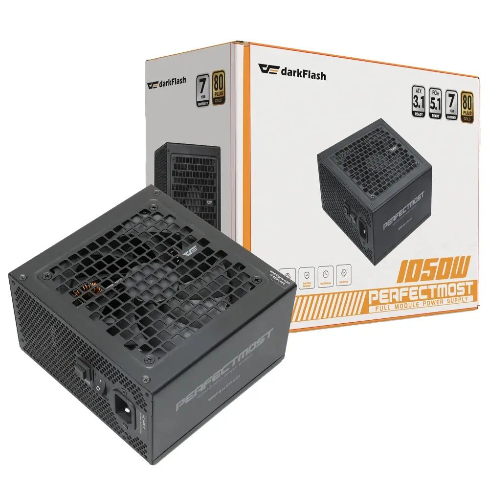Darkflash sursă de alimentare PSU ATX 3.1 1050W Gold, complet modulară, PCIe 5.1 - PMT1050 A3 - image 6