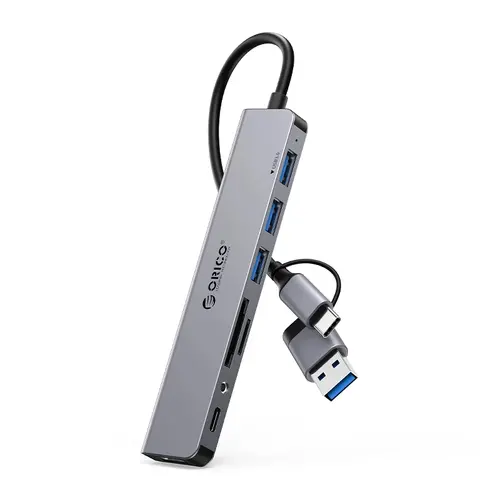 Orico hub HUB USB3.0/2.0 HUB 8 porturi USB-C/A - YSA8-U3-GY-BP - 1