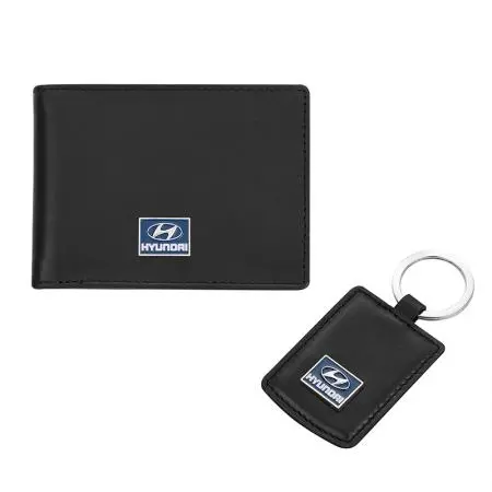 Сет от ключодържател и калъф за документи SILVER FLAME с лого Hyundai - image 1