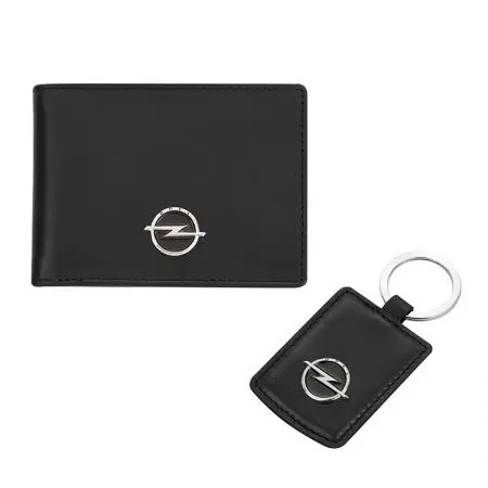 Сет от ключодържател и калъф за документи SILVER FLAME с лого Opel - image 1