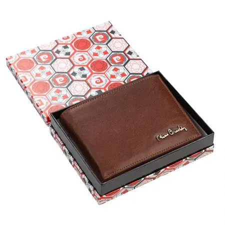 Мъжки кафяв портфейл Pierre Cardin, цвят коняк - image 5