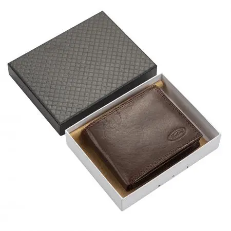 Мъжки портфейл Vertini - тъмно кафяв - image 5