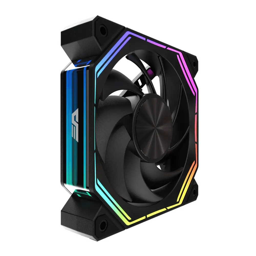 Darkflash Комплект вентилатори Fan Pack 3-in-1 3x120mm - INF34 Black, Daisy-Chain, Addressable RGB - image 1