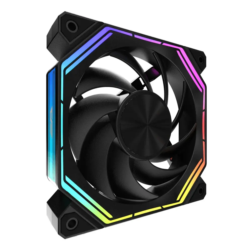 Darkflash Комплект вентилатори Fan Pack 3-in-1 3x120mm - INF34 Black, Daisy-Chain, Addressable RGB - image 2
