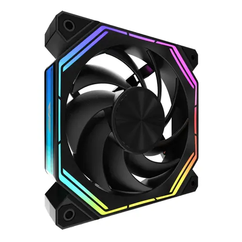 Darkflash Комплект вентилатори Fan Pack 3-in-1 3x120mm - INF34 Black, Daisy-Chain, Addressable RGB - image 2