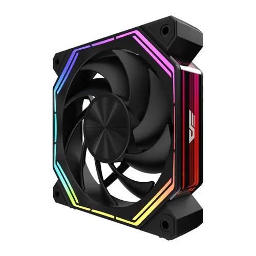 Darkflash Комплект вентилатори Fan Pack 3-in-1 3x120mm - INF34 Black, Daisy-Chain, Addressable RGB - image 3