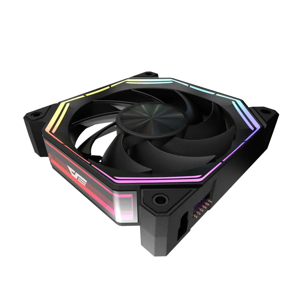Darkflash Комплект вентилатори Fan Pack 3-in-1 3x120mm - INF34 Black, Daisy-Chain, Addressable RGB - image 6