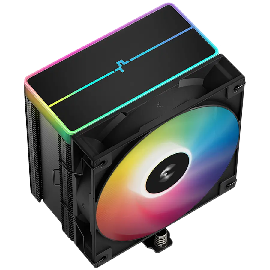 DeepCool AG500 BK ARGB V2, CPU Air Cooler, 1x120mm ARGB PWM Fan, ARGB Top Cover, 6 Heatpipes, LGA 1851/1700/1200/1151/1150/1155, AMD AM5/AM4, 125x95x160 mm(LxWxH), R-AG500-BKAMMN-GJD, 2Y - image 1