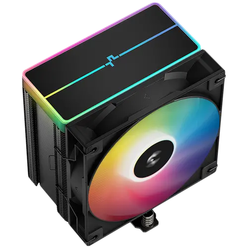 DeepCool AG500 BK ARGB V2, CPU Air Cooler, 1x120mm ARGB PWM Fan, ARGB Top Cover, 6 Heatpipes, LGA 1851/1700/1200/1151/1150/1155, AMD AM5/AM4, 125x95x160 mm(LxWxH), R-AG500-BKAMMN-GJD, 2Y - image 1