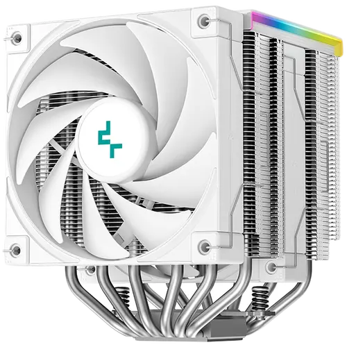 DeepCool AK620 DIGITAL SE WH, CPU Air Cooler, 2x120mm PWM Fans, 6 Heatpipes, White, LGA2066/2011-v3/2011/1851/1700/1200/115x, AMD AM5/AM4, 129x138x161 mm(LxWxH), R-AK620-WHADMN-GJD, 3Y - image 1