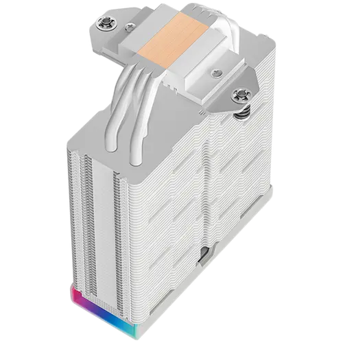 DeepCool AK400 DIGITAL PRO WH, CPU Air Cooler, 1x120mm FT12 SE PWM Fan, Digital Display, ARGB, Core Touch Technology 2.0, 4 Heatpipes, White, LGA1851/1700/1200/115x, AMD AM5/AM4, 126x97x159 mm(LxWxH), 3Y, R-AK400-WHAPMN-G - image 2