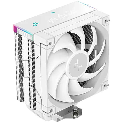DeepCool AK400 DIGITAL PRO WH, CPU Air Cooler, 1x120mm FT12 SE PWM Fan, Digital Display, ARGB, Core Touch Technology 2.0, 4 Heatpipes, White, LGA1851/1700/1200/115x, AMD AM5/AM4, 126x97x159 mm(LxWxH), 3Y, R-AK400-WHAPMN-G