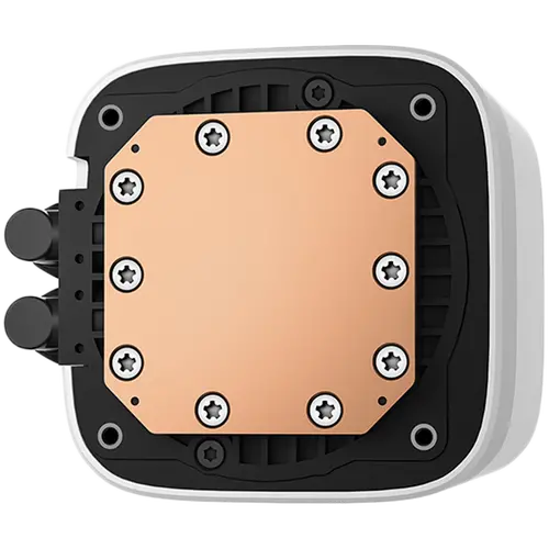 DeepCool LE240 WH V2, cooler CPU cu lichid 240mm, 2 ventilatoare PWM ARGB de 120mm, bloc ARGB, alb, LGA1851/1700/1200/1151/1150/1155, AMD AM5/AM4 - 3