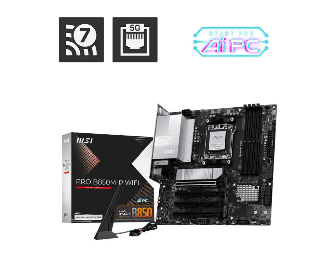 Дънна платка, MSI PRO B850M-P WIFI - image 3
