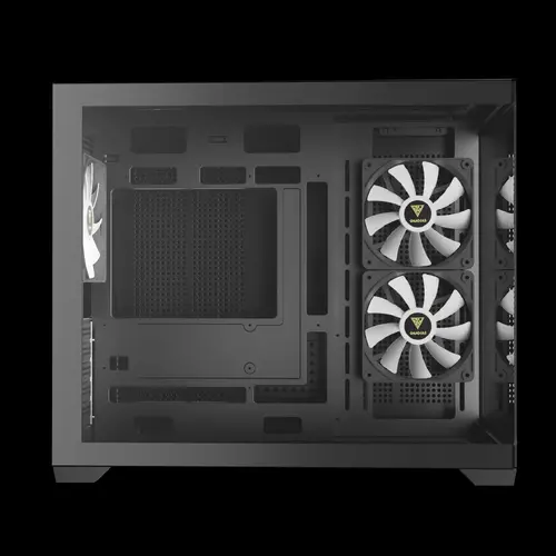 Gamdias κουτί Case mATX - AURA GC10M v2 - 3 x 120 mm A-RGB, USB-C, Tempered Glass - 7