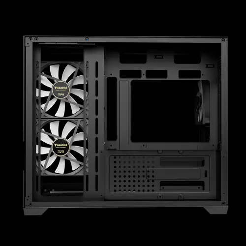 Gamdias carcasă Case mATX - AURA GC10M v2 - 3 x 120 mm A-RGB, USB-C, Tempered Glass - 8