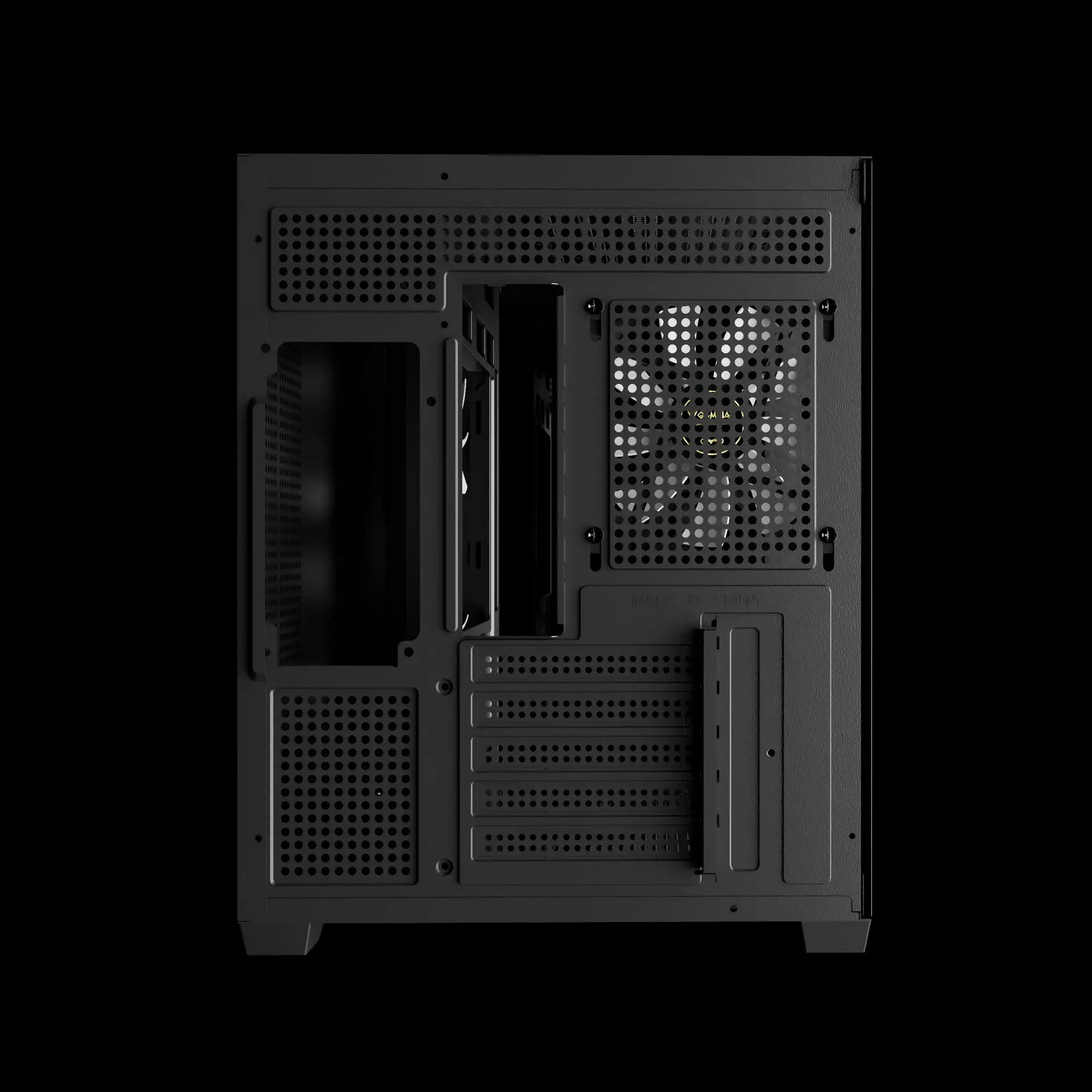 Gamdias кутия Case mATX - AURA GC10M v2 - 3 x 120 mm A-RGB, USB-C, Tempered Glass - image 8