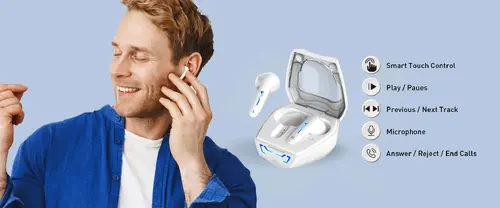 Genius безжични слушалки TWS Bluetooth 5.3 Earphones HS-M920BT White - image 6