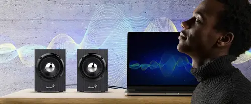 Genius ηχεία Speakers 2.0 - SP-HF385BT - 4W RMS, Bluetooth 5.0, ξύλινα - 6
