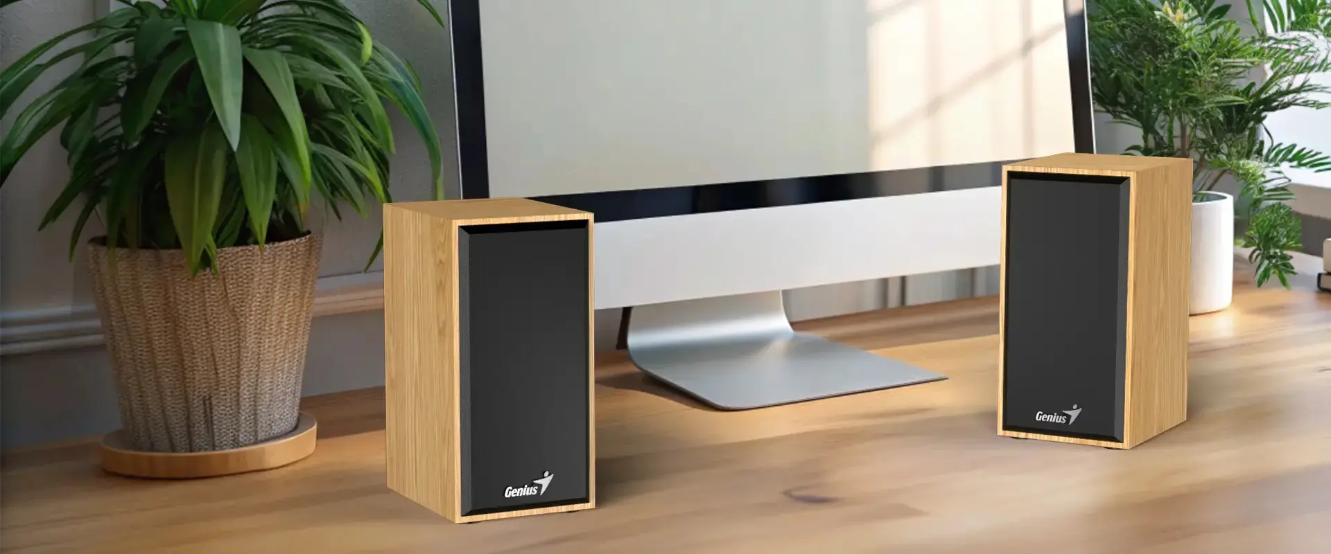 Genius тонколони Speakers 2.0 - SP-HF180 - 6W, USB, Pine Wood - image 4