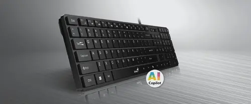 Genius клавиатура Slim Keyboard SlimStar 126 White - Copilot, Low profile Chocolate - image 5