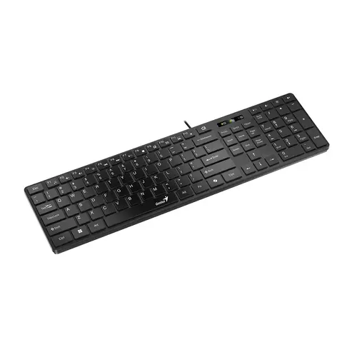 Genius клавиатура Slim Keyboard SlimStar 126 Black - Copilot, Low profile Chocolate - image 1