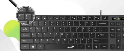 Genius клавиатура Slim Keyboard SlimStar 126 Black - Copilot, Low profile Chocolate - image 7