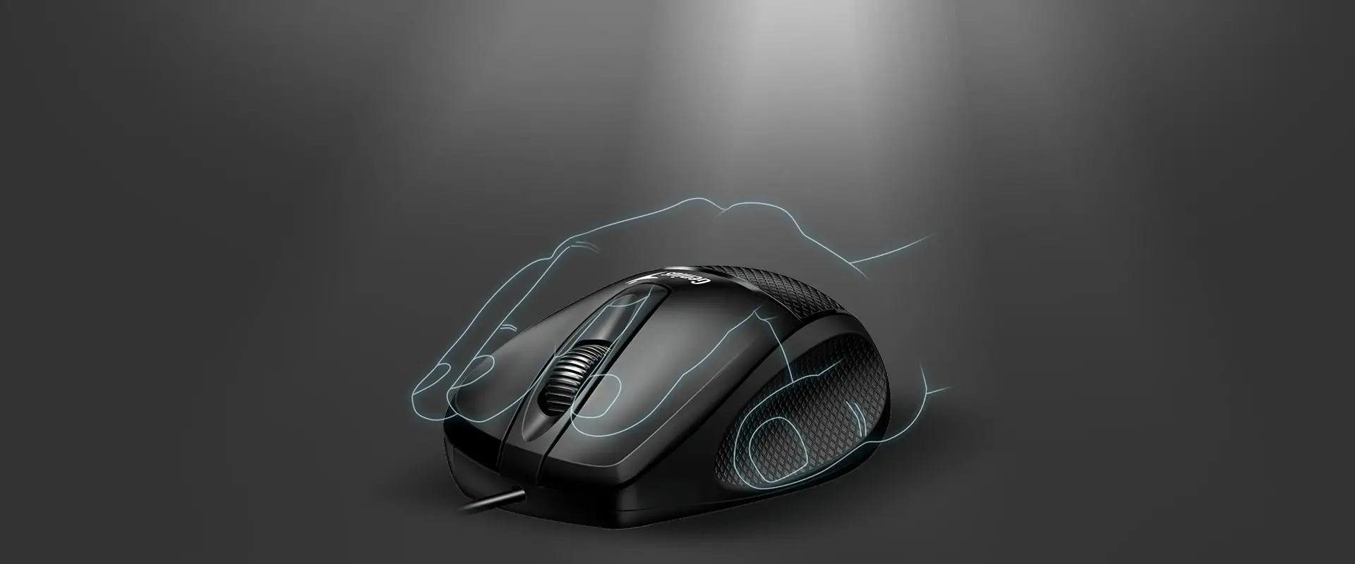 Genius Mouse DX-150X Negru - USB, design ergonomic - image 4