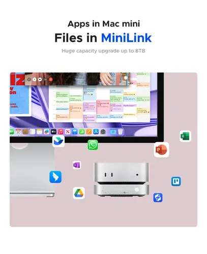 Orico докинг станция SSD Docking station M.2 NVMe - USB-C(10Gbps) x 1, USB3.2 x 2, USB2.0 x 2, M.2 x 1, Audio, SD/TF 4.0 - MiniLink M49P-EU-SV - image 2