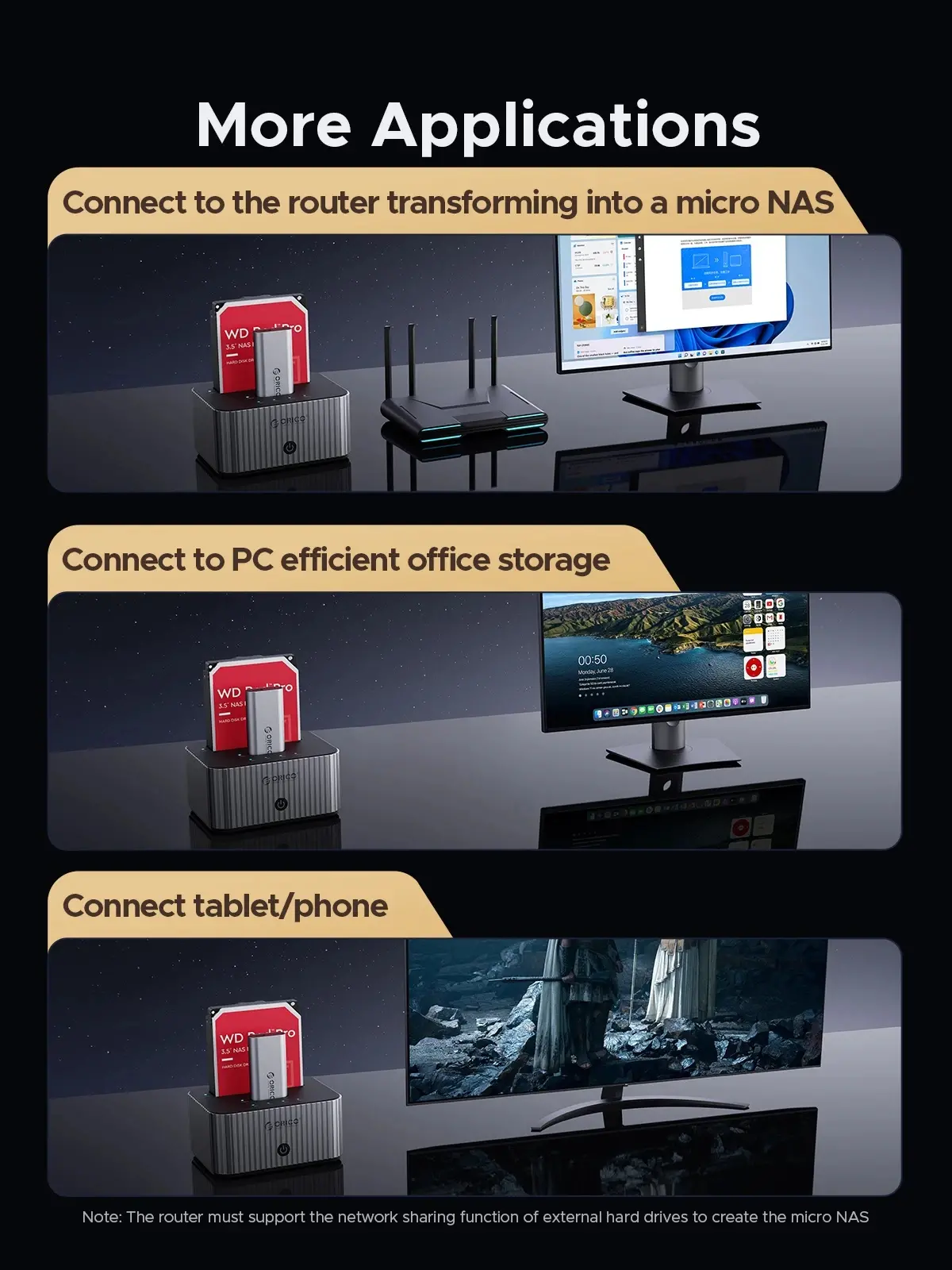 Orico докинг станция Storage - HDD/M.2 Dock - 2 BAY Offline Clone 2.5/3.5/M.2 NVMe USB-C/USB-A - IT28E-C-EU-GY - image 6