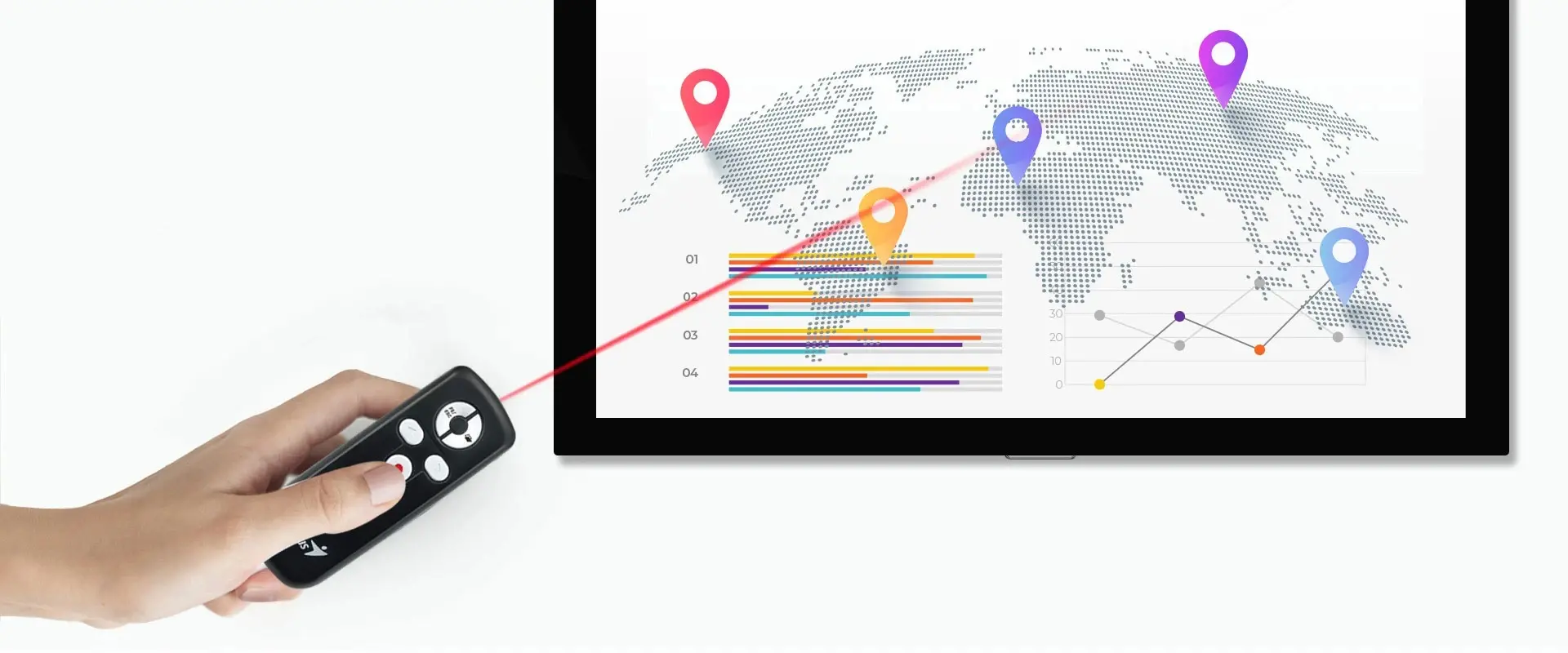 Genius безжичен показалец Wireless Presenter - Media Pointer 100 - image 3